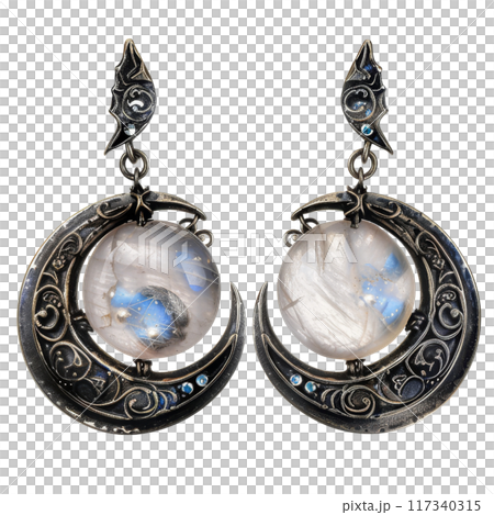 Antique Ruby Necklaces with Ornate Designs PNG Transparency 117340315