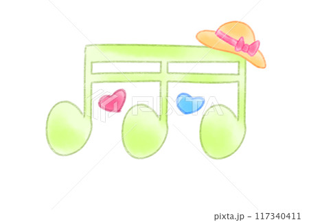 かわいい音符 117340411