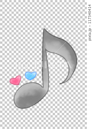 かわいい音符 117340414