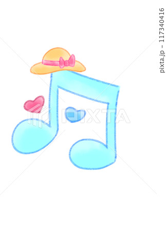 かわいい音符 117340416