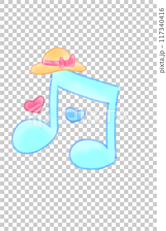 かわいい音符 117340416