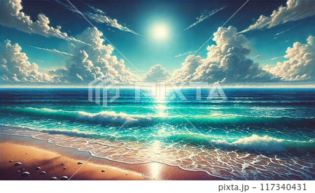 神秘的な海 神秘的な海 117340431