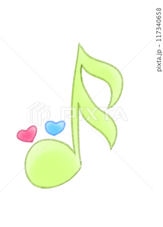 かわいい音符 117340658