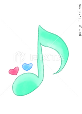 かわいい音符 117340660