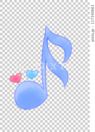 かわいい音符 117340661