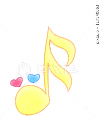 かわいい音符 117340663