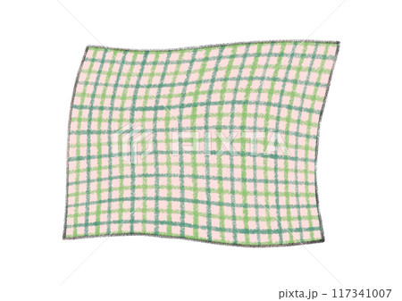 クレヨンで描く、シンプルな布のイラスト - チェック模様 クレヨンで描く、シンプルな布のイラスト - チェック模様 117341007