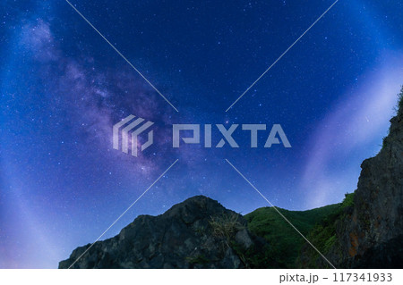 Starry Night Over Grass Mountain Radar Station, New Taipei City, Taiwan. 117341933