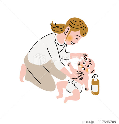 子育て_赤ちゃん_保湿 117343709