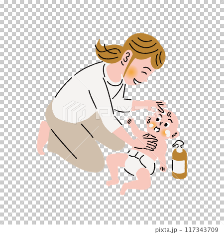 子育て_赤ちゃん_保湿 117343709