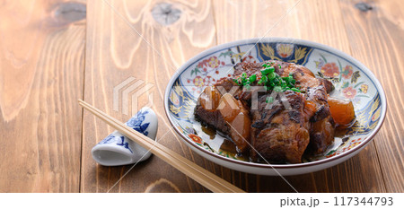 沖縄のソウルフード 炙り軟骨ソーキ 沖縄のソウルフード 炙り軟骨ソーキ 117344793