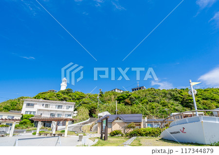 御前崎遠州灘県立自然公園　灯台下海岸　静岡県最南端の岬 117344879