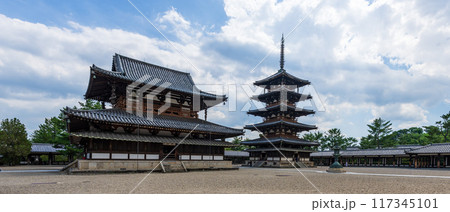 【法隆寺】奈良の法隆寺 117345101