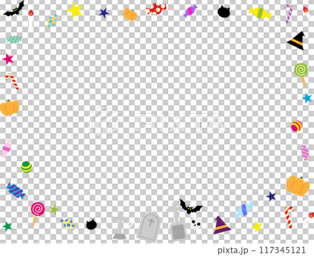 小而可愛的萬聖節相框 117345121