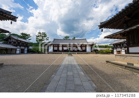 【法隆寺】奈良の法隆寺 大講堂 117345288