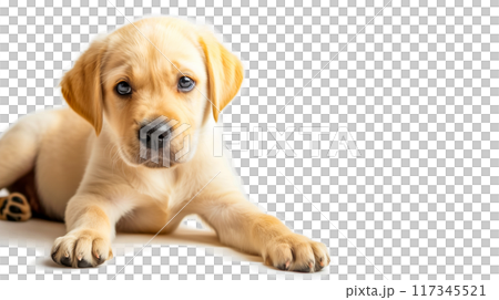 (Transparent PNG) Innocent puppy dog eyes, soft focus, warm and cozy atmosphere 117345521