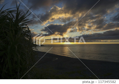 奄美、夏の日の出前の東の空 奄美、夏の日の出前の東の空 117345582