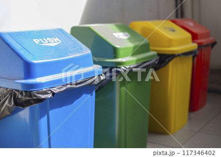 Garbage for sorting trash. Garbage for sorting trash. 117346402