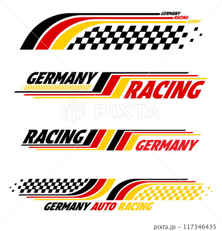 Racing Germany flag decals 117346435