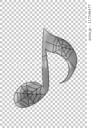 Spooky Halloween patterned musical notes Spooky Halloween patterned musical notes 117346477