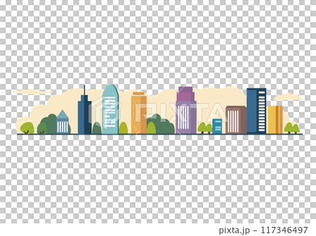 ビルのある街並み ビルのある街並み 117346497