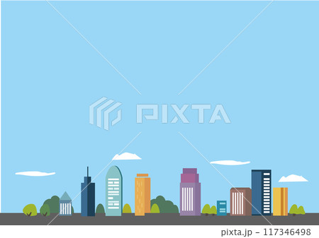都会の見える街並み 都会の見える街並み 117346498