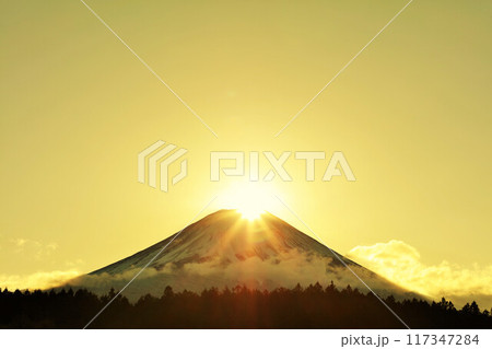 ダイヤモンド富士 117347284