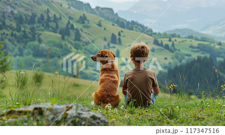 Boy and Dog Boy and Dog 117347516