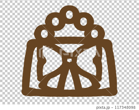 塗鴉風格可愛手提包插畫素材 塗鴉風格可愛手提包插畫素材 117348098