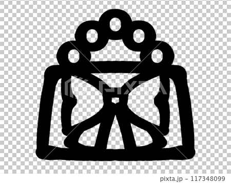 塗鴉風格可愛手提包插畫素材 塗鴉風格可愛手提包插畫素材 117348099