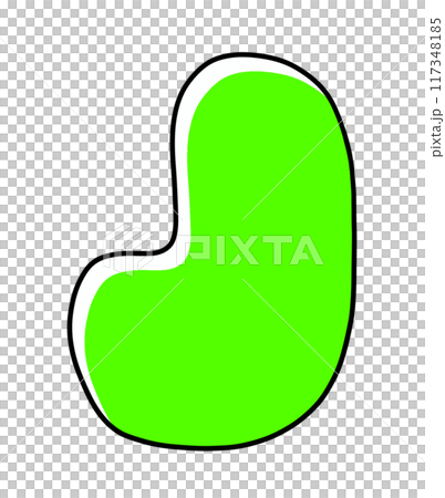 A simple, rounded version of the capital alphabet "j" in a solid color A simple, rounded version of the capital alphabet "j" in a solid color 117348185