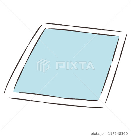 ペットシーツの手描きイラスト 117348560