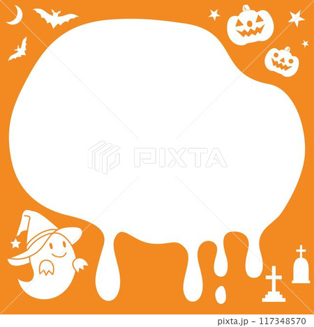 ハロウィーンのデコレーションフレーム、ハロウィンデザインのテンプレート 117348570