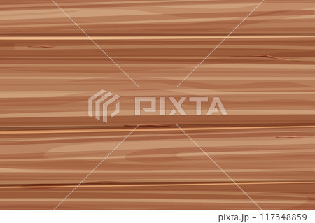 Wood annual rings texture top view surface. Tree material, plank or panel. Stamp of tree trunk natural timber.  117348859