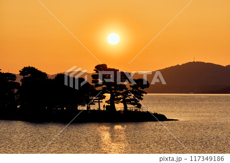 宍道湖の夕日 宍道湖の夕日 117349186