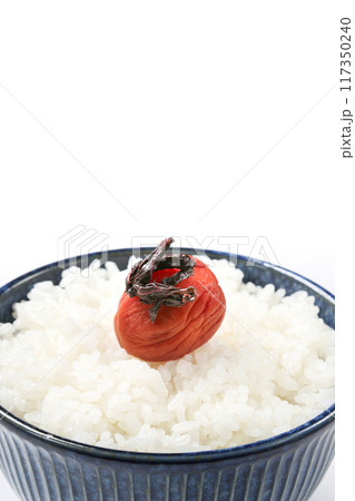 梅干し(紫蘇漬け)とごはん 梅干し(紫蘇漬け)とごはん 117350240