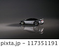 The stillness of the night surrounds this toy car, inviting memories of carefree days filled with exploration 117351191