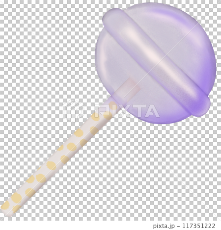 Cute lollipops is cartoon hand drawn style, colorful,with pink ribbon and wrapping paper pastel. 117351222