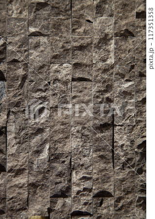 Cutting black white an grey organic marble wall rectangular, seamless lined up 117351358