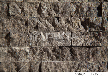 Cutting black white an grey organic marble wall rectangular, seamless lined up 117351398