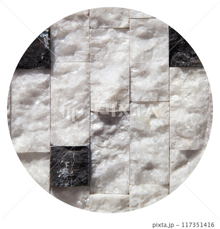 Cutting black white an grey organic marble wall rectangular, seamless lined up 117351416