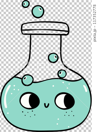 Pastel school supplies science bottle Pastel school supplies science bottle 117352778