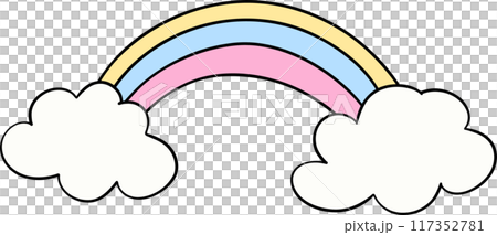 Pastel school supplies rainbow Pastel school supplies rainbow 117352781