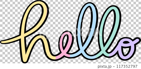 Pastel school supplies hello word 117352797