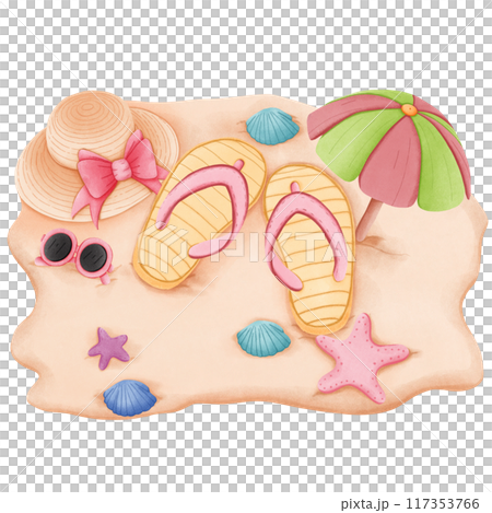 flip flops on the beach flip flops on the beach 117353766