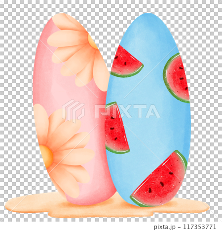 Surfboard in summer 117353771