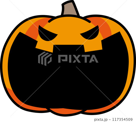 ハロウィンの大口の南瓜 ハロウィンの大口の南瓜 117354509