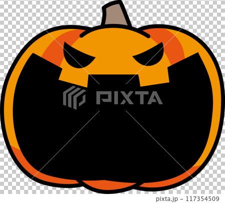 ハロウィンの大口の南瓜 ハロウィンの大口の南瓜 117354509