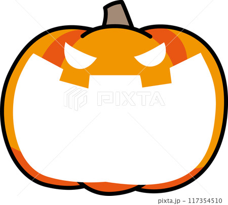 ハロウィンの大口の南瓜 ハロウィンの大口の南瓜 117354510