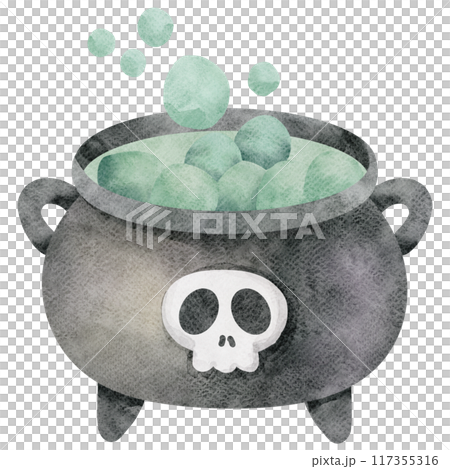 Witch's Cauldron Watercolor Witch's Cauldron Watercolor 117355316